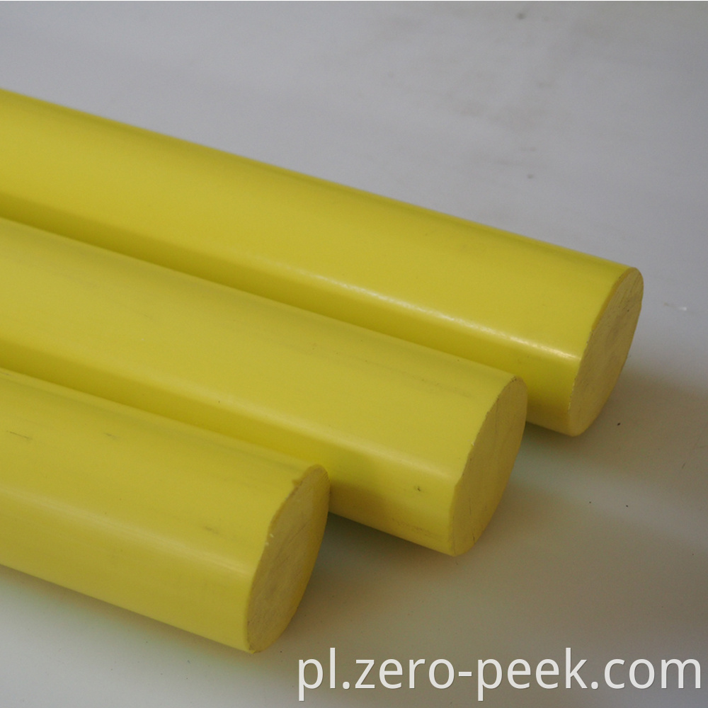 Colored red acetal rod